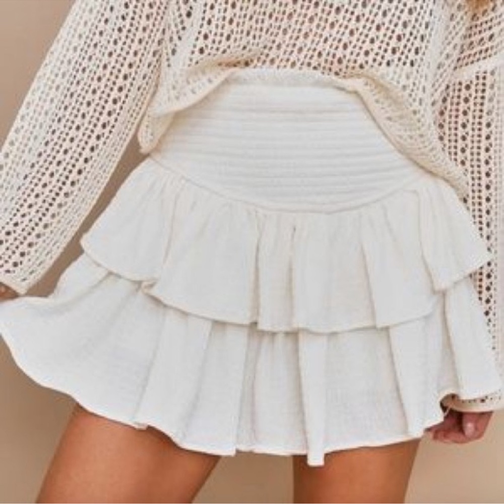 NWT Vici Miu Muse white skort size L